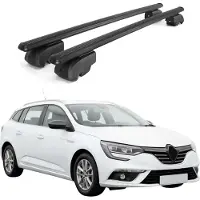 Omtec Dachträger Grundtäger für Renault Megane mk4 Grandtour 2016-2025 Alu Schwarz 2x