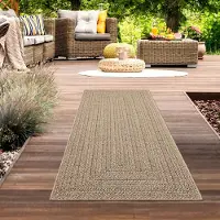 Carpetia In- und Outdoorteppich im modernen Jute-Look beige/braun Größe - 80 x 250 cm