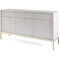 AX Living Kommode mit Schublade Eternas KS104 104 cm Modern in Grau