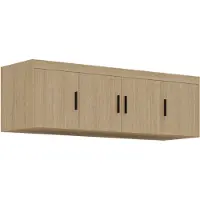 AX Living Groß Schrankaufsatz Geölte Eiche Storicos 4T 176,3 x 55,5 x 53 cm