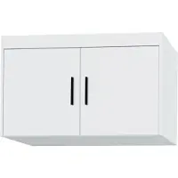 AX Living Schrankaufsatz Storicos 2T Weiß 89,7 x 55 x 53 cm – modern