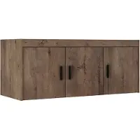 AX Living Schrankaufsatz Storicos 3T Eiche Lefkas 133 x 55,5 x 53 cm