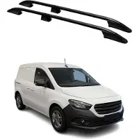 Omtec Dachträger Gepäkträger für Mercedes Citan W420 2021-25 L1 Kurzer Schwarz Alu 2x