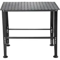 SucceBuy SucceBuySchweißtisch, 914,4x609,4x784,8mm, Hochleistungswerkbank mit 362kg Tragkraft, Stahl-Arbeitstisch, rutschfeste Fußpolster