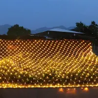 Peviasot 3x2M 200 LED Lichternetz 8 Lichtmodi Lichterkette Innen Weihnachten Party Garten Deko, Warmweiß