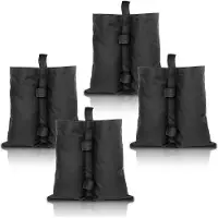 Yakimz 4X Pavillon Sandsäcke Standfuß Gewichte Set schwarz Für Zelt Faltpavillon Halterung Party robust Waterproof Outdoor-Sandsack gewichtete Füße