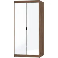 AX Living Schrank Spiegel Eiche Lefkas Kleiderschrank Storicos 2T 89,7