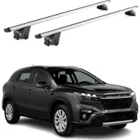 Aurilis Dachträger Grundtäger für Suzuki S-Cross 2022-2025 100kg Alu Silber 2tlg ABE