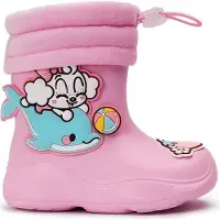 Permani Kinder Gummistiefel Schaum Jungen Mädchen Erwärmen Gartenschuhe Missi Rosa Gr.27