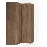 AX Living Eckschrank Eiche Lefkas Storicos Schrank 97,8 x190,5 x97,8cm