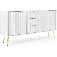AX Living Schubladenschrank Kommode Salvia KS168 168 cm Breite, Weiß