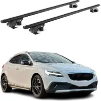 Aurilis Dachträger für Volvo V40 Cross Country 2013-2019 5 tür 90kg Alu Schwarz 2x ABE