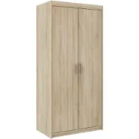 AX Living Kleiderschrank Eiche Sonoma Storicos 2T 89,7 cm, 2 türiger