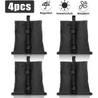 Yakimz 4X Pavillon Sandsäcke Outdoor-Sandsack Pavillon Gewichte 4er Set in schwarz – mit Sand, Splitt, Kies etc. befüllbar Füllvolumen pro Stück ca. 11.5 kg robust Waterproof