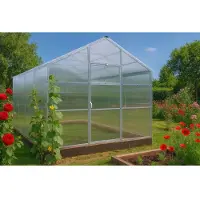 Garten Dream Polycarbonat Gewächshaus „Victoria“ 3x4m aus Stahl, mit 6mm Polycarbonat