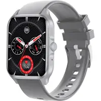 Douself HK23 Multifunktions-Smartwatch, 1,85-Zoll-Touchscreen/BT5.0/IP67 wasserdicht/Super-Multisportmodus, silbernes Armband