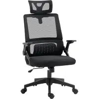 Vinsetto Bürostuhl Ergonomisch Schreibtischstuhl mit Verstellbar Kopfstütze
