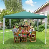 Fiqops Pavillon Pavillons & Partyzelte Camping Verbolzung Festzelt 3x3m Stabiles hochwertiges Partyzelt