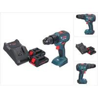 Bosch GSB 18V-55 Professional Akku Schlagbohrschrauber 18 V 55 Nm Brushless + 2x ProCORE Akku 4,0 Ah + Ladegerät