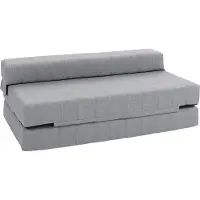 Welikera Klappsessel mit Bettfunktion, Gästebett, faltbar, bis 250 kg, 138x80x50 cm, Grau
