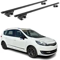Aurilis Dachträger Grundträger für Renault Scenic III/X-Mod 2009-2016 Alu Schwarz 2x ABE