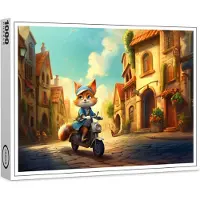 Raxxa Premium-Puzzle "Fräulein Fuchs in der Stadt", 1000 Teile