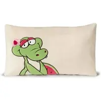 Nici Sommer Kissen Krokodil Nahla, 43 x 25cm