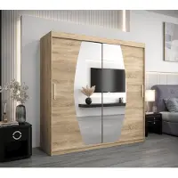 Minio Kleiderschränk 200 cm ELYPSE Sonoma Eiche