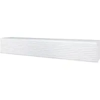 Minio , TV-Schrank, TV-Lowboard Donna" 180 cm stehend, hängend, MDF Front, Muster: Welle, Weiss Farbe