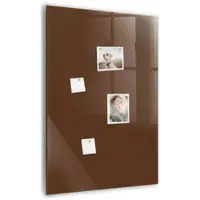Tulup Magnetische Glastafel Braune Farbe 70x100 cm Magnettafel Mit Marker Beschreibbar Weißer Marker Magnettafel Für Termine