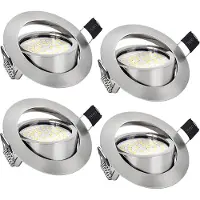 Rosikey 4x 5W Led Einbaustrahler Kaltweiß Led Spots Strahler Spots Deckenleuchte AC110-250V Einbauleuchte Einbauspot Deckenstrahler Einbaudownlight
