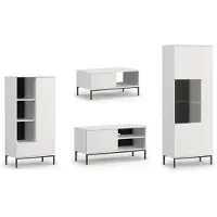AX Living Möbel für das Wohnzimmer Queba 1 – Funktional Modern in Weiß