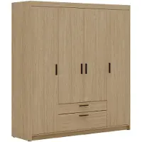 AX Living Schubladenschrank Garderobe Geölte Eiche Schrank Storicos 4T 176,3cm