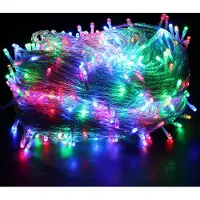 ROSNEK 20M 200 LED Lichterkette Bunt 8 Lichtmodi Wasserdicht Party Garten Innen Deko Weihnachtsbeleuchtung