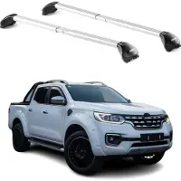 Omac Dachträger Grundtäger für Renault Alaskan 2016-2025 4 tür 100kg Alu Grau 2x ABE