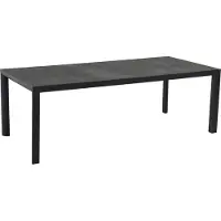 In And OutdoorMatch Tisch - 220x100x74cm - Aluminium - Anthrazit - Keramikstein
