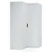 AX Living Schrank Modern Eckschrank weiß Storicos 97,8 x190,5 x97,8cm