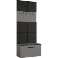 AX Living Garderoben Haken Rosanno I 80,6cm Breite Stilvoll Grau JS100