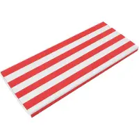 Easybuy Bankauflage Wasserdicht 100x40x5cm Sitzkissen Rot&Weiß für Außenliegen Gartenstühle Innenbank