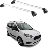 Aurilis Dachträger für Ford Courier Tourneo 2013-2025 3-5 tür 100kg Alu Silber 2x ABE
