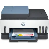 HP Smart Tank 7306 Wireless All-in-One Farbe Drucker, Beidseitiger Druck; Kopierer, Scanner, Thermal Inkjet, Farbdruck, 4800 x 1200 DPI, A4, Direktdruck, Blau, Weiß