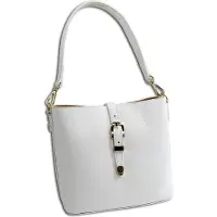 Toscanto Leder Tasche Damen Umhängetasche weiß OTTM812UW