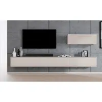 AX Living Anbauwand Loriano IV Wohnwand beige Kaschmir 300 cm breit