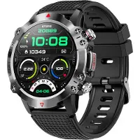 Douself KR10 Smartwatch, Sportuhr, 1.39 Zoll IPS Touchscreen, Fitness tracker, Bluetooth 5.1, wasserdicht, mit Herzfrequenz, Schlaf, Gesundheit, Sport usw.