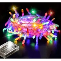 Rosikey 4M 40 LED Lichterkette Batteriebetrieben Batterie Bunt Innen Weihnachtslichterkette Weihnachtsbeleuchtung Schlafzimmer Party Hochzeit Deko