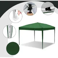 Izrielar Pavillon Faltpavillon Tasche Wasserdicht UV-Schutz 50+ Pop-Up Gartenpavillon Gartenzelt Partyzelt Grün 3x3m