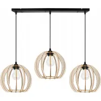 Light11 HOME Moderne Led-Deckenhängelampe Aus Holz