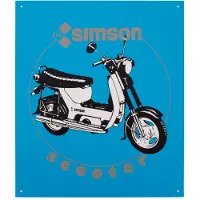 MZA Meyer-Zweiradtechnik Blechschild - SIMSON SR50 / SR80