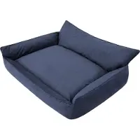 Stanis³aw Jurga Hundebett "Joker" - 105x80cm - bequemes Hundekissen mit erhöhtem Rücken & abnehmbarem Bezug | Fancy-Stoff | pillowprim