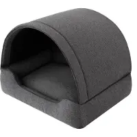 Stanis³aw Jurga Hundebett, Stoffhundehaus, Katzenhöhle, Hundehütte, Hundekorb, Hundeliege, Schlafplätze, Möbel für Tiere, Hundesofa, Anthracite, L: 60x47 cm